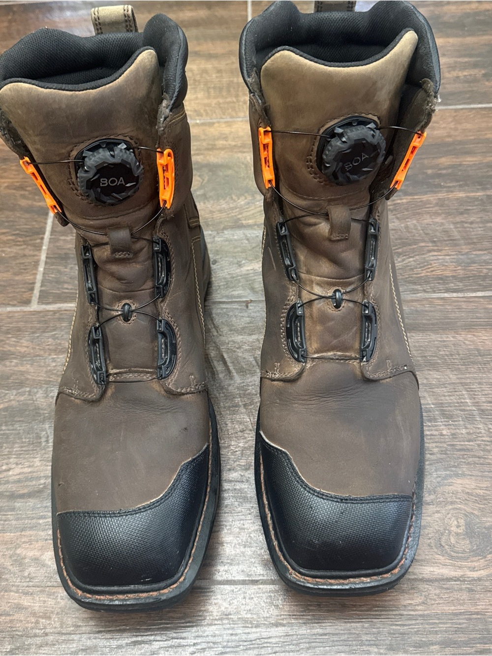 Ariat WorkHog XT BOA Waterproof Composite Toe Work Boot Size 10.5 EE Brown EUC